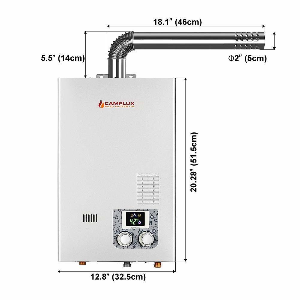 Camplux 10L High Capacity Indoor Tankless Water Heater