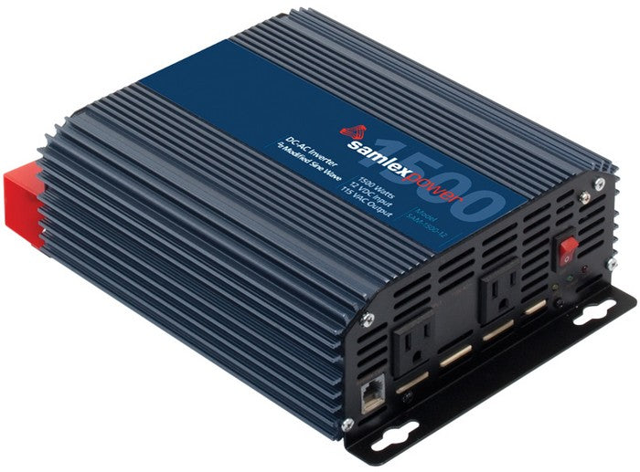 Samlex SAM-1500-12 Modified Sine Wave 1500w Inverter Alternative Energy Samlex- The Cabin Depot Off-Grid Off Grid Living Solutions Cabin Cottage Camp Solar Panel Water Heater Hunting Fishing Boats RVs Outdoors