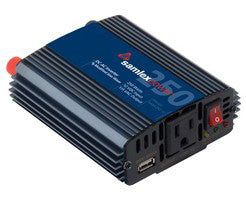 Samlex SAM-250-12 Modified Sine Wave 250w Inverter Alternative Energy Samlex- The Cabin Depot Off-Grid Off Grid Living Solutions Cabin Cottage Camp Solar Panel Water Heater Hunting Fishing Boats RVs Outdoors