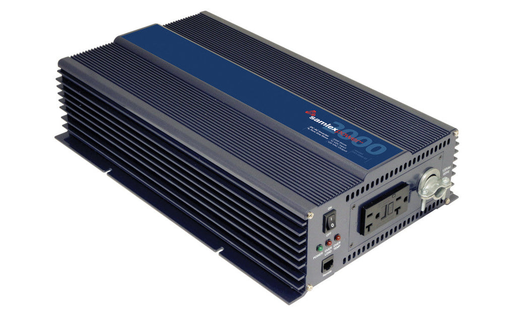 Samlex PST-2000-12 Pure Sine 2000w inverter (Hardwire capable) Alternative Energy Samlex- The Cabin Depot Off-Grid Off Grid Living Solutions Cabin Cottage Camp Solar Panel Water Heater Hunting Fishing Boats RVs Outdoors