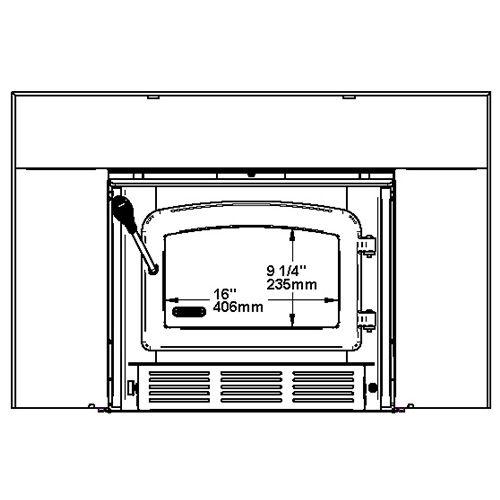 Drolet Escape 1500 - Wood Insert With Faceplate